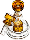 Pyramid Ash Catcher w/ 14mm Joint, 45˚ Angle, by Diamond Glass