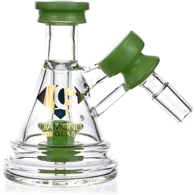 Pyramid Ash Catcher w/ 14mm Joint, 45˚ Angle, by Diamond Glass - BKRY Inc.
