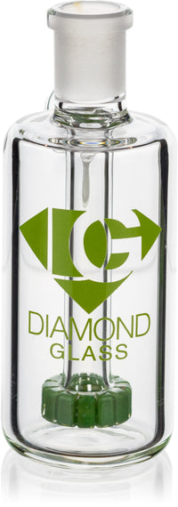 Ash Catcher w/ 14mm Joint, 45˚ Angle, Showerhead Perc, by Diamond Glass - Bat Kountry