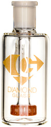 Ash Catcher w/ 14mm Joint, 45˚ Angle, Showerhead Perc, by Diamond Glass - Bat Kountry