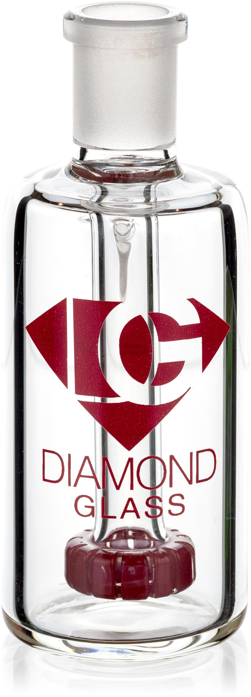 Ash Catcher w/ 14mm Joint, 45˚ Angle, Showerhead Perc, by Diamond Glass - Bat Kountry