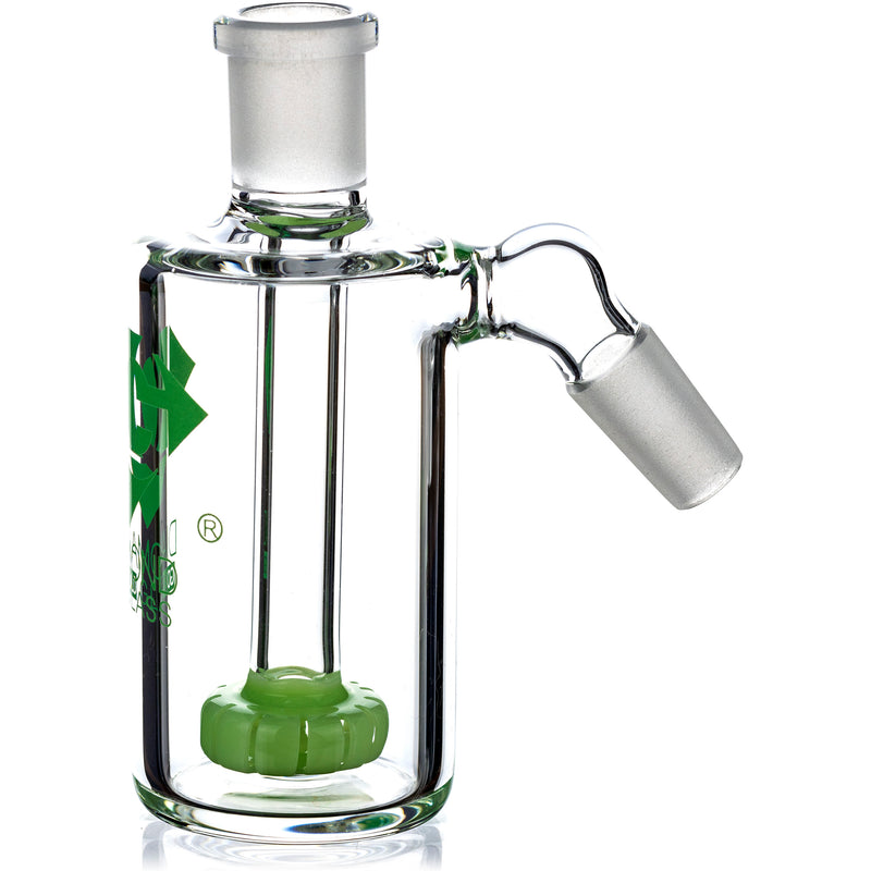 Ash Catcher w/ 14mm Joint, 45˚ Angle, Showerhead Perc, by Diamond Glass - Bat Kountry