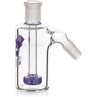 Ash Catcher w/ 14mm Joint, 45˚ Angle, Showerhead Perc, by Diamond Glass - Bat Kountry