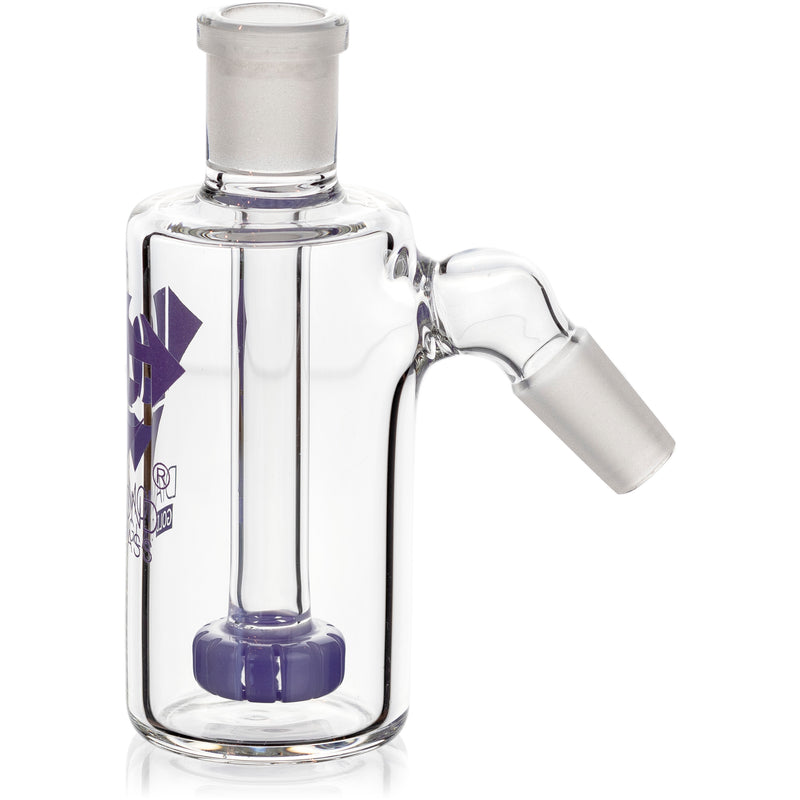 Ash Catcher w/ 14mm Joint, 45˚ Angle, Showerhead Perc, by Diamond Glass - Bat Kountry