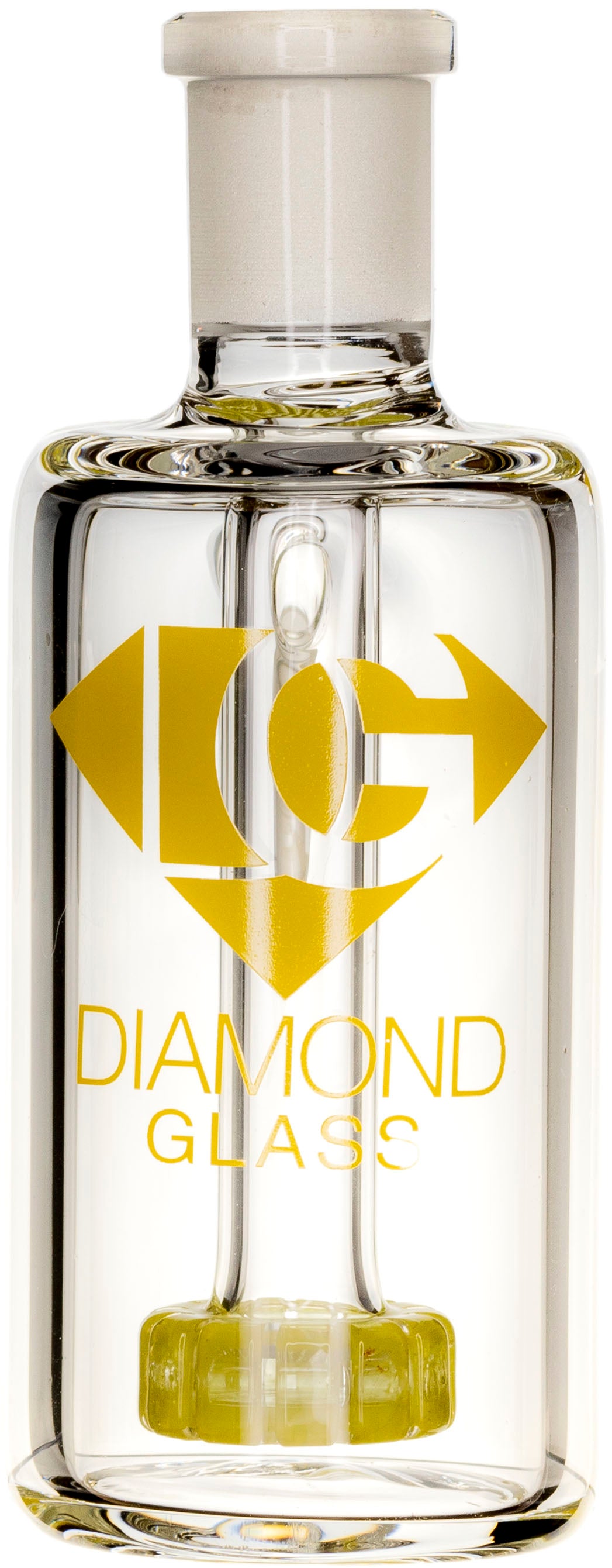 Ash Catcher w/ 14mm Joint, 45˚ Angle, Showerhead Perc, by Diamond Glass - Bat Kountry