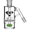 Ash Catcher w/ 14mm Joint, 45˚ Angle, Honeycomb to Showerhead, by Diamond Glass - Bat Kountry