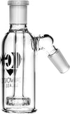 Ash Catcher w/ 14mm Joint, 45˚ Angle, Showerhead, by Diamond Glass - Bat Kountry