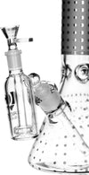 Ash Catcher w/ 14mm Joint, 45˚ Angle, Showerhead, by Diamond Glass - Bat Kountry