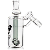 Ash Catcher w/ 14mm Joint, 45˚ Angle, Hammer, by Diamond Glass - Bat Kountry