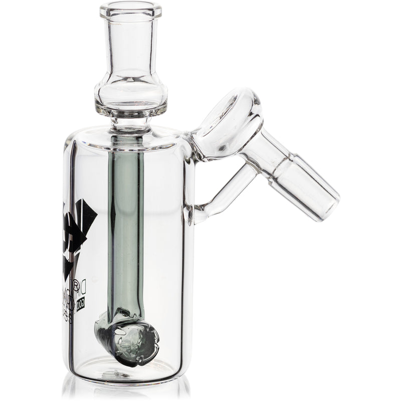 Ash Catcher w/ 14mm Joint, 45˚ Angle, Hammer, by Diamond Glass - Bat Kountry