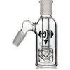 Ash Catcher w/ 14mm Joint, 45˚ Angle Reti Perc, by Diamond Glass