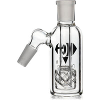 Ash Catcher w/ 14mm Joint, 45˚ Angle Reti Perc, by Diamond Glass