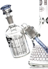 11 Arm Tree Perc Ash Catcher w/ 14mm Joint, 45˚ Angle, by Diamond Glass