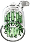 11 Arm Tree Perc Ash Catcher w/ 14mm Joint, 45˚ Angle, by Diamond Glass