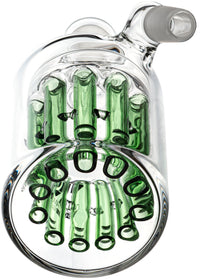 11 Arm Tree Perc Ash Catcher w/ 14mm Joint, 45˚ Angle, by Diamond Glass