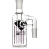 Ash Catcher w/ 14mm Joint, 90˚ Angle 3 Arm Tree Perc, by Diamond Glass