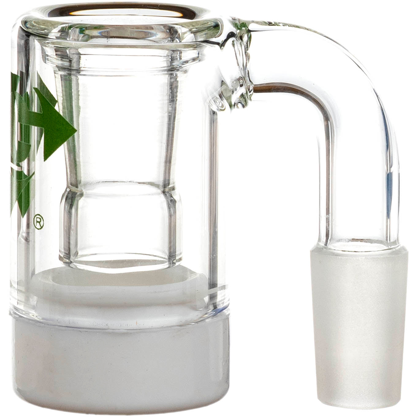 Ash Catcher Reclaimer w/ 14mm Joint, 90˚ Angle, by Diamond Glass