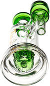 Ash Catcher w/ 14mm Joint, 90˚ Angle, Showerhead Perc, Solid Base, by Diamond Glass - Bat Kountry