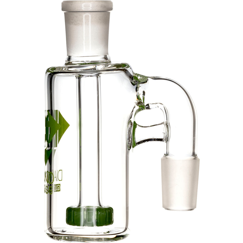 Ash Catcher w/ 18mm Joint, 90˚ Angle, Showerhead Perc. by Diamond Glass - Bat Kountry
