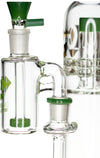 Ash Catcher w/ 18mm Joint, 90˚ Angle, Showerhead Perc. by Diamond Glass - Bat Kountry