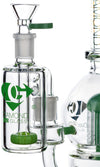 Ash Catcher w/ 14mm Joint, 90˚ Angle, Showerhead Perc, by Diamond Glass - Bat Kountry