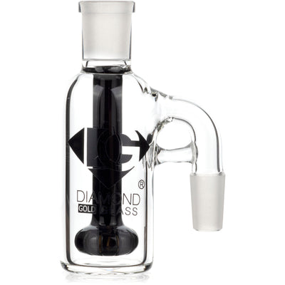 Ash Catcher w/ 14mm Joint, 90˚ Angle, Showerhead Perc, by Diamond Glass - BKRY Inc.