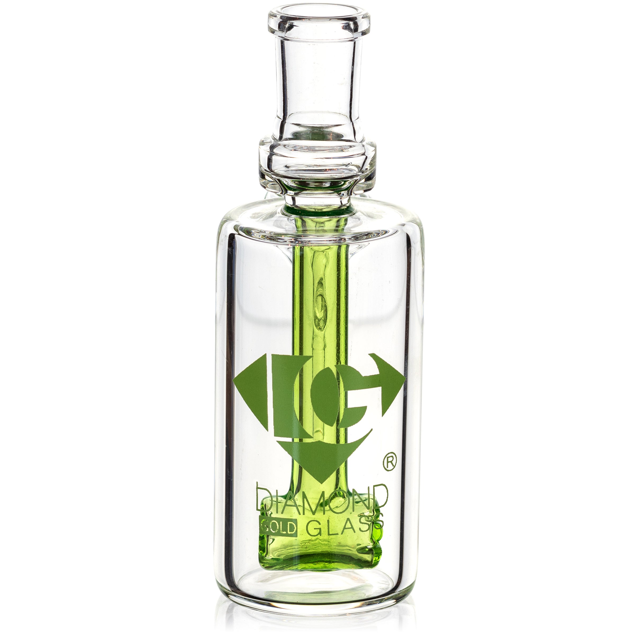 Ash Catcher w/ 14mm Joint, 90˚ Angle Hammerhead Perc, by Diamond Glass - Bat Kountry
