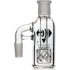 Ash Catcher w/ 14mm Joint, 90˚ Angle Reti Perc, by Diamond Glass