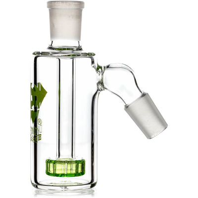 Ash Catcher w/ 18mm Joint, 45˚ Angle, Showerhead Perc, by Diamond Glass - BKRY Inc.