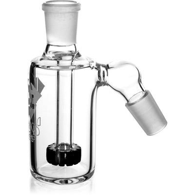 Ash Catcher w/ 18mm Joint, 45˚ Angle, Showerhead Perc, by Diamond Glass - Bat Kountry