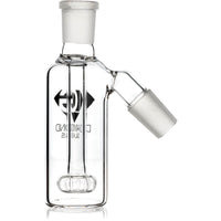 Ash Catcher w/ 18mm Joint, 45˚ Angle, Showerhead Perc, by Diamond Glass