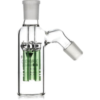 Ash Catcher w/ 18mm Joint, 45˚ Angle 3 Arm Tree Perc, by Diamond Glass