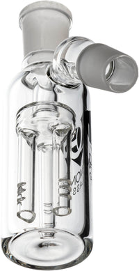 Ash Catcher w/ 18mm Joint, 45˚ Angle 3 Arm Tree Perc, by Diamond Glass
