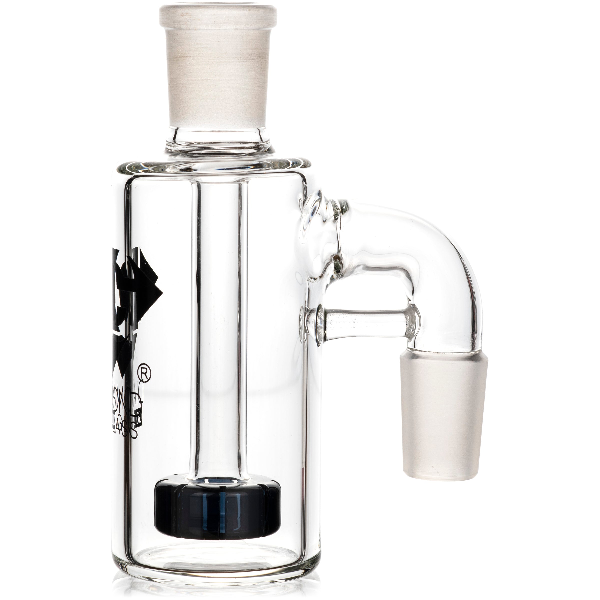 Ash Catcher w/ 18mm Joint, 90˚ Angle, Showerhead Perc. by Diamond Glass - BKRY Inc.
