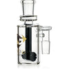 Ash Catcher w/ 18mm Joint, 90˚ Angle, Hammerhead Perc, by Diamond Glass - Bat Kountry