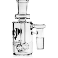 Ash Catcher w/ 18mm Joint, 90˚ Angle, Hammerhead Perc, by Diamond Glass - Bat Kountry