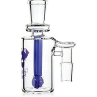 Ash Catcher w/ 18mm Joint, 90˚ Angle, Hammerhead Perc, by Diamond Glass - Bat Kountry