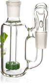 Ash Catcher w/ 18mm Joint, 90˚ Angle, Showerhead+ Recycler Perc, by Diamond Glass - Bat Kountry