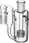 Ash Catcher w/ 18mm Joint, 90˚ Angle, Matrix + Recycler Perc, by Diamond Glass - Bat Kountry