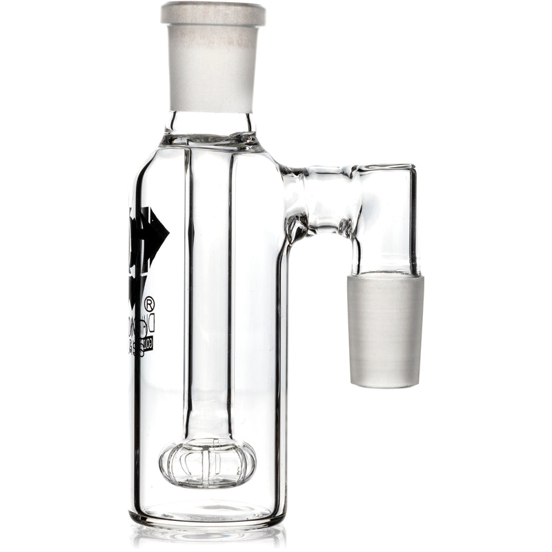Ash Catcher w/ 18mm Joint, 90˚ Angle with Showerhead Perc, by Diamond Glass