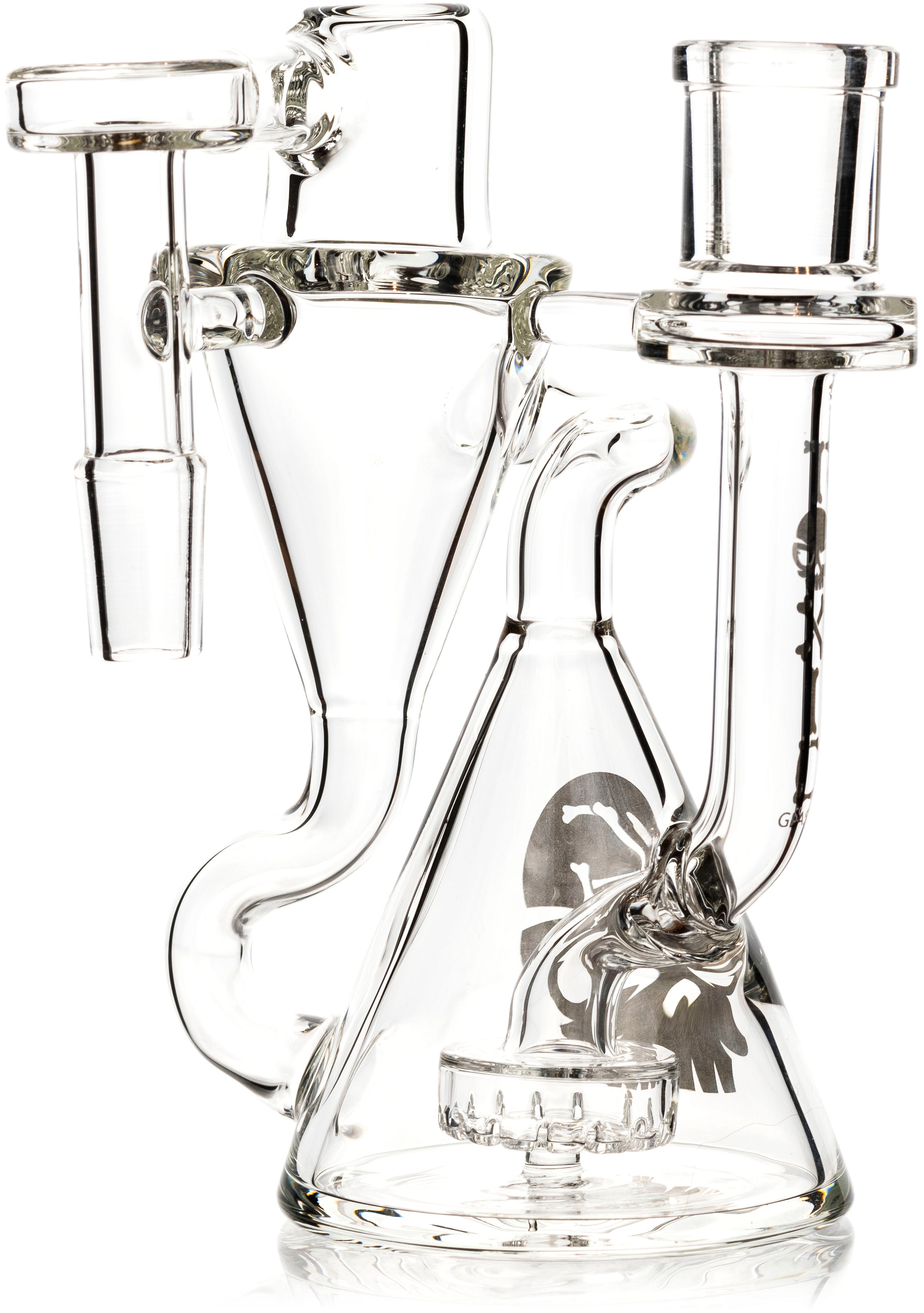 Recycler Ash Catcher w/ 14mm Joint, 90˚ Angle, by Toxic Glass