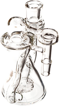 Recycler Ash Catcher w/ 14mm Joint, 90˚ Angle, by Toxic Glass