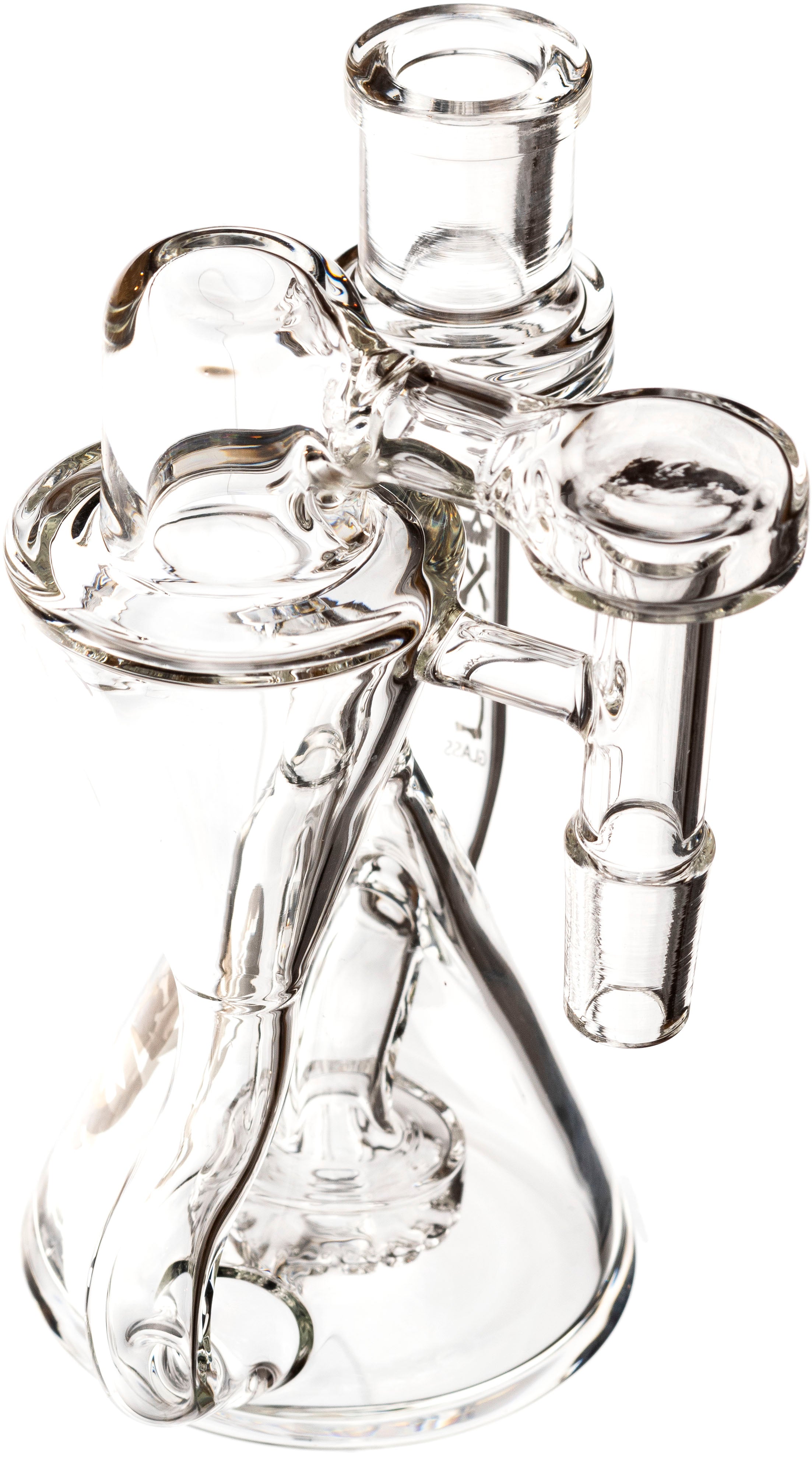 Recycler Ash Catcher w/ 14mm Joint, 90˚ Angle, by Toxic Glass