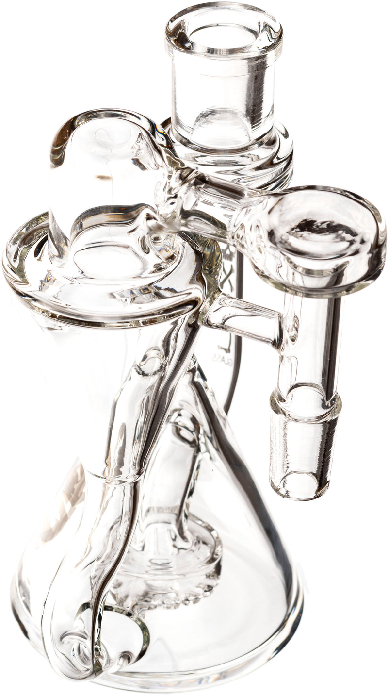 Recycler Ash Catcher w/ 14mm Joint, 90˚ Angle, by Toxic Glass