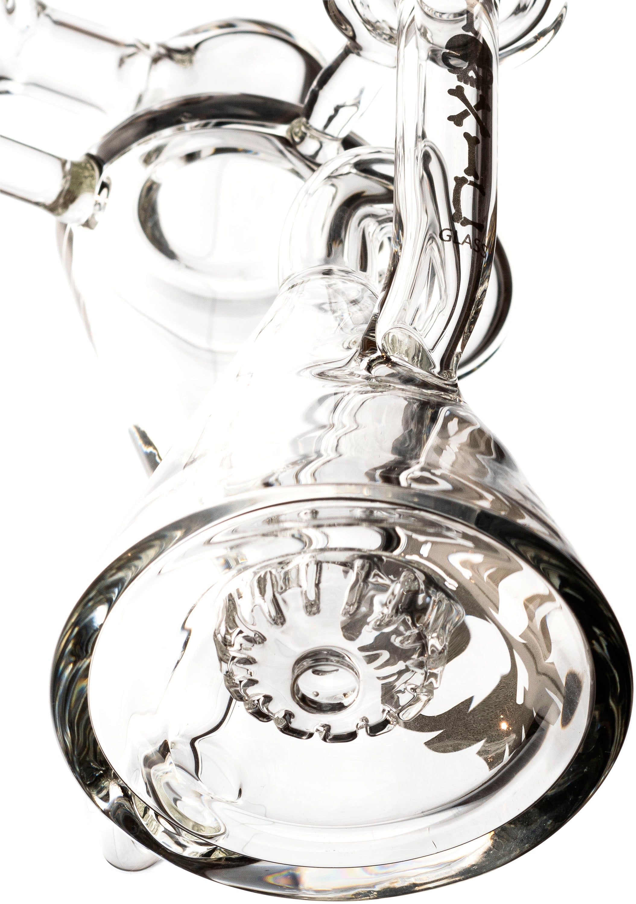Recycler Ash Catcher w/ 14mm Joint, 90˚ Angle, by Toxic Glass