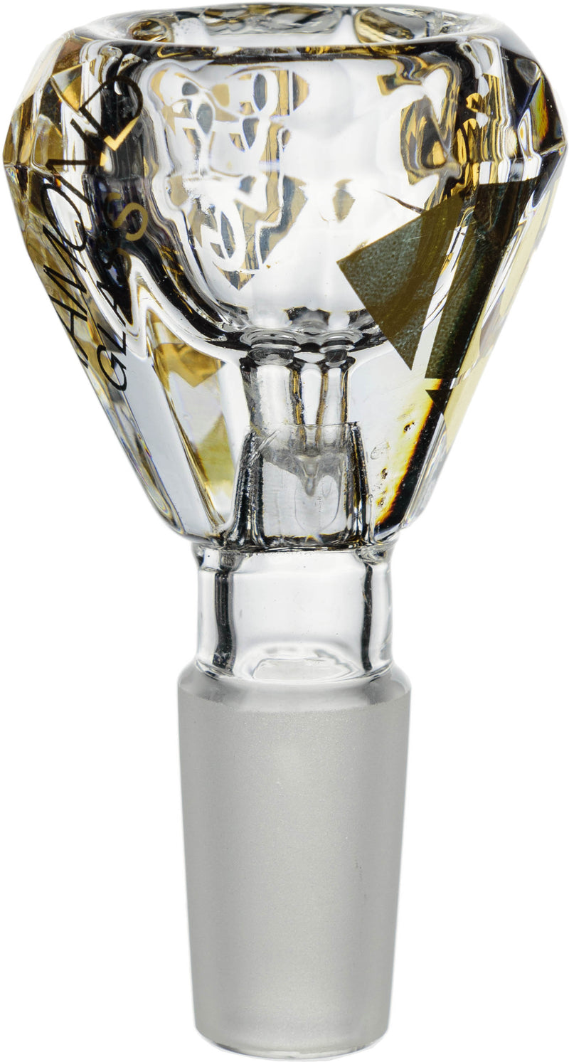 14mm Skinny Diamond Bowl, by Diamond Glass - Bat Kountry
