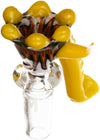 14mm Elephant Horn Bowl, by MK100 Glass