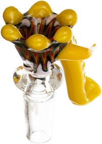 14mm Elephant Horn Bowl, by MK100 Glass