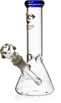8" Mini Beaker Bong w/ Ice Pinch, by Diamond Glass - Bat Kountry