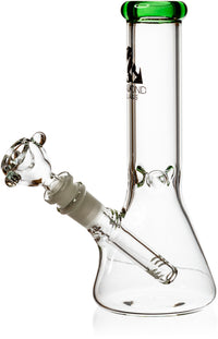 8" Mini Beaker Bong w/ Ice Pinch, by Diamond Glass - Bat Kountry